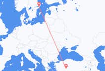 Flyreiser fra Konya, til Stockholm
