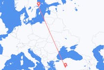 Voli da Conia, Turchia a Stoccolma, Svezia