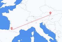 Flyg från Bratislava, Slovakien till Pau, Frankrike