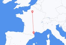 Flights from from Perpignan to Paris