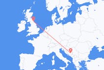 Flights from Sarajevo, Bosnia & Herzegovina to Newcastle upon Tyne, the United Kingdom