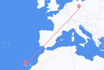 出发地 西班牙出发地 特内里费岛目的地 德国莱比锡的航班