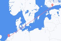 Flights from the city of Amsterdam to the city of Helsinki