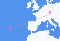 Vluchten van München, Duitsland naar Ponta Delgada, Portugal