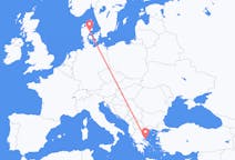 出发地 希腊出发地 斯基亚索斯目的地 丹麦奥胡斯的航班