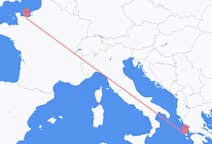 Flyg från Caen, Frankrike till Kefallinia, Grekland