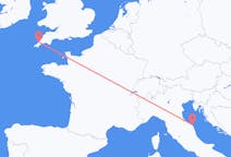 Flights from Ancona, Italy to Newquay, the United Kingdom
