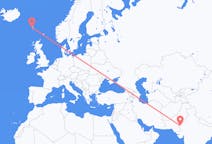 Flyg från Jaisalmer, Indien till Sørvágur, Färöarna