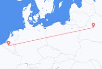 Flyg från Minsk, Vitryssland till Bryssel, Belgien