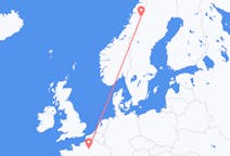 Flights from Paris, France to Hemavan, Sweden