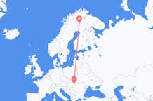 Flüge von Debrecen, Ungarn zu Kolari, Finnland