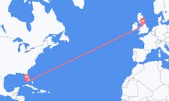 出发地 美国基韦斯特前往英格兰的曼彻斯特的航班