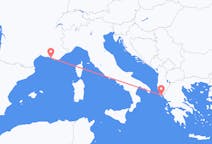 Flyreiser fra Corfu, Hellas til Marseille, Frankrike
