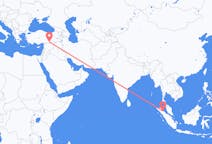 出发地 印度尼西亚棉蘭目的地 土耳其尚勒乌尔法的航班