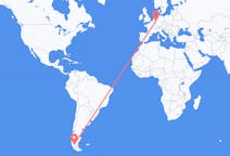 Flyreiser fra Puerto Natales, Chile til Köln, Tyskland