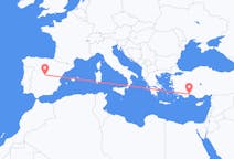 Flights from Antalya to Madrid