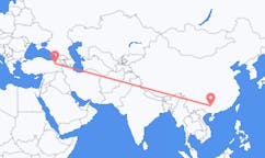 Flyg från Liuzhou, Kina till Erzurum, Turkiet