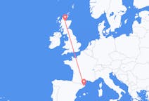 Flyg från Inverness, Skottland till Girona, Spanien