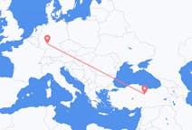Flyg från Sivas, Turkiet till Frankfurt, Tyskland