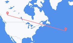 Flights from Dawson Creek, Canada to São Jorge Island, Portugal