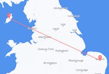 Flyrejser fra Norwich, England til Douglas, Isle of Man