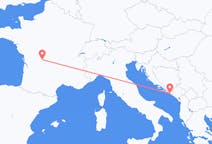 Рейсы из Дубровника, Хорватия в Лимож, Франция