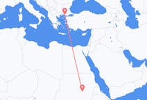 出发地 苏丹出发地 喀土穆目的地 希腊亞歷山德魯波利斯的航班