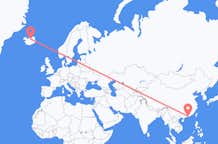 Flyg från Shenzhen, Kina till Akureyri, Island