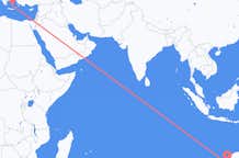 Flyreiser fra Carnarvon, Australia til Santorini, Hellas