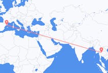 Flights from Phitsanulok to Barcelona