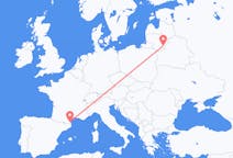Flüge von Vilnius, Litauen nach Perpignan, Frankreich