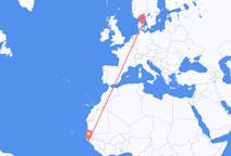 Flights from Bissau to Aarhus