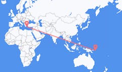 Flights from Kieta, Papua New Guinea to Santorini, Greece