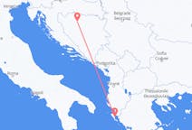 Vluchten van Banja Luka naar Korfoe