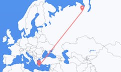 Flights from Salekhard, Russia to Heraklion, Greece