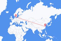 Flyrejser fra Wuxi, Kina til Ängelholm, Sverige