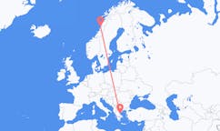 Рейсы из Санднессьёэна, Норвегия в Волос, Греция