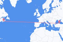 出发地 加拿大哈利法克斯目的地 土耳其锡诺普的航班