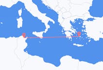 Loty z Tunis w Tunezji do Parikii w Grecji