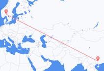 Flyreiser fra Liuzhou, til Oslo