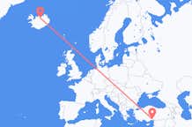 เที่ยวบิน จาก อาดานา, ตุรกี ไปยัง อคูเรย์รี่, ไอซ์แลนด์