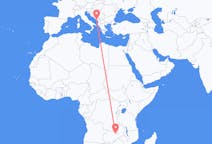 Flyg från Ndola, Zambia till Tivat, Montenegro