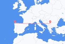 Flyreiser fra Niš, Serbia til La Coruña, Spania