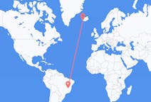 Рейсы из Монтис-Кларус, Бразилия в Рейкьявик, Исландия