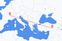 Flyreiser fra Malatya, til Lyon