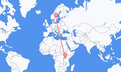Flights from Mwanza, Tanzania to Örebro, Sweden