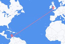 Flyrejser fra Barranquilla, Colombia til Exeter, England