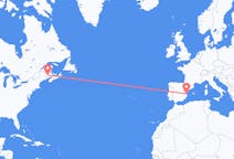 Flights from Fredericton, Canada to Valencia, Spain