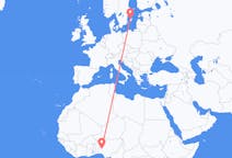 Flyreiser fra Ilorin, Nigeria til Visby, Sverige