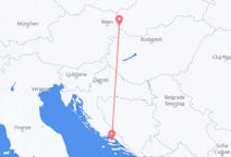 Vluchten van Brač, Kroatië naar Bratislava, Slowakije